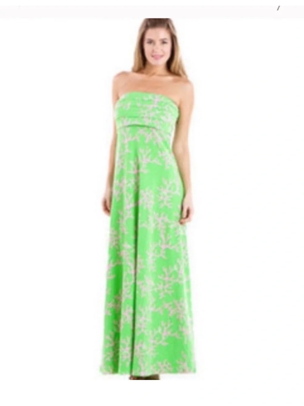 Lilly Pulitzer Green Strapless Petula Maxi Dress - Picture 5 of 7